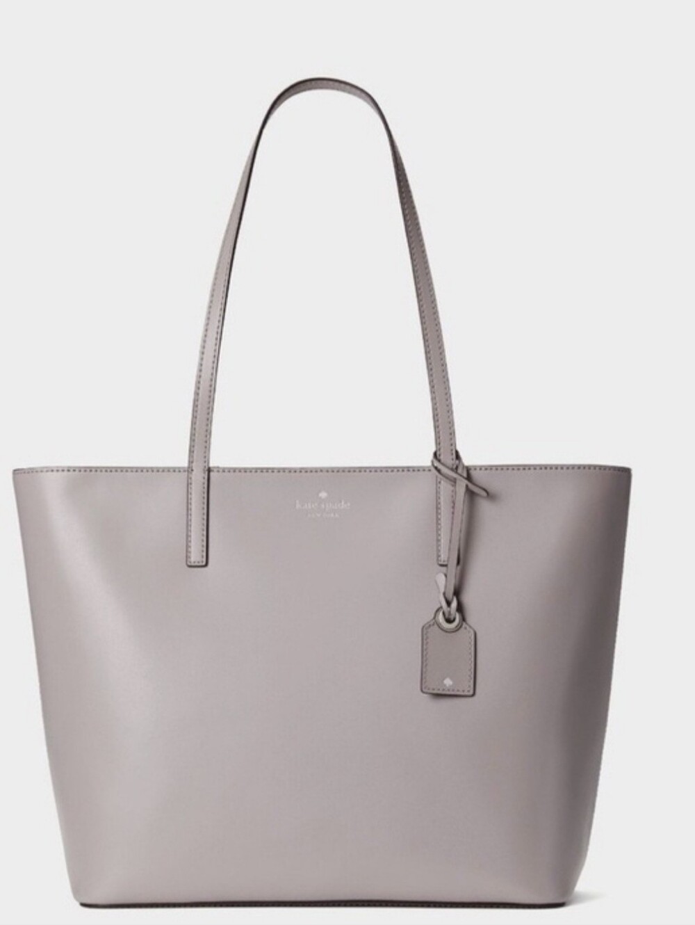 Kate Spade Gray Janie Medium Leather Tote NWT